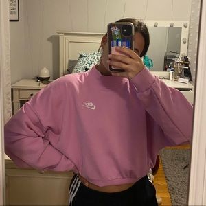Nike Mock Neck Cropped Sweatshirt